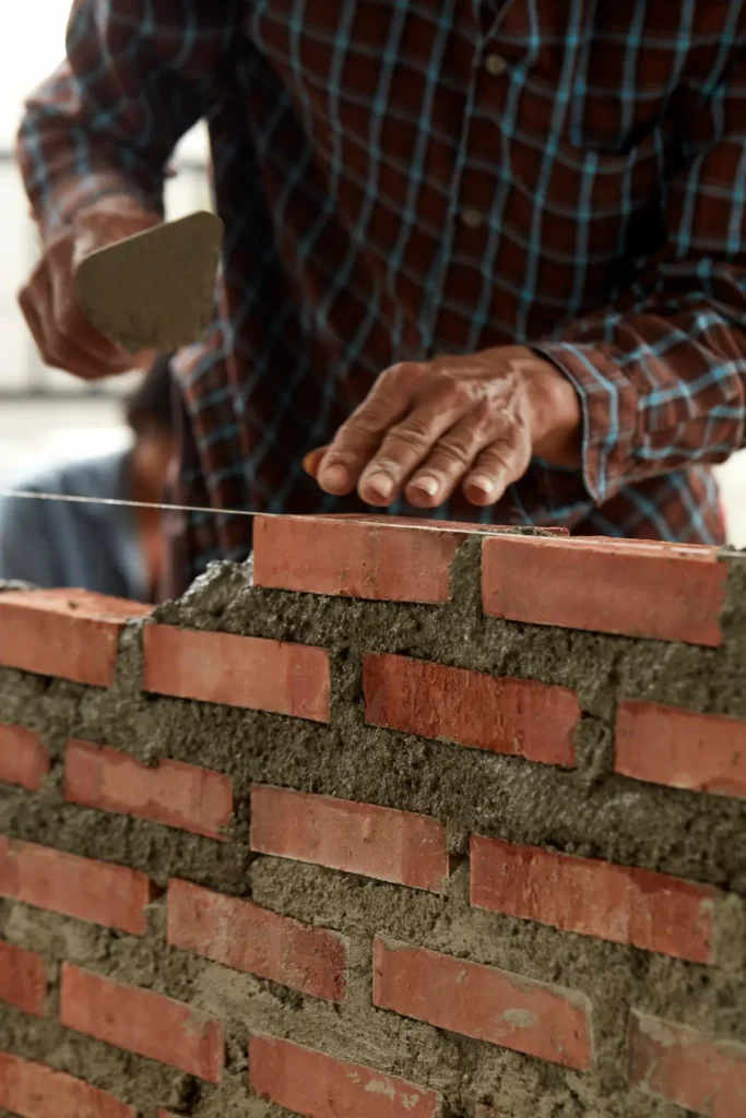 Expert bricklaying services in New Jersey. Master Build & Design's skilled masons construct sturdy and aesthetically pleasing brick walls for residential and commercial properties. - Masonry services in NJ